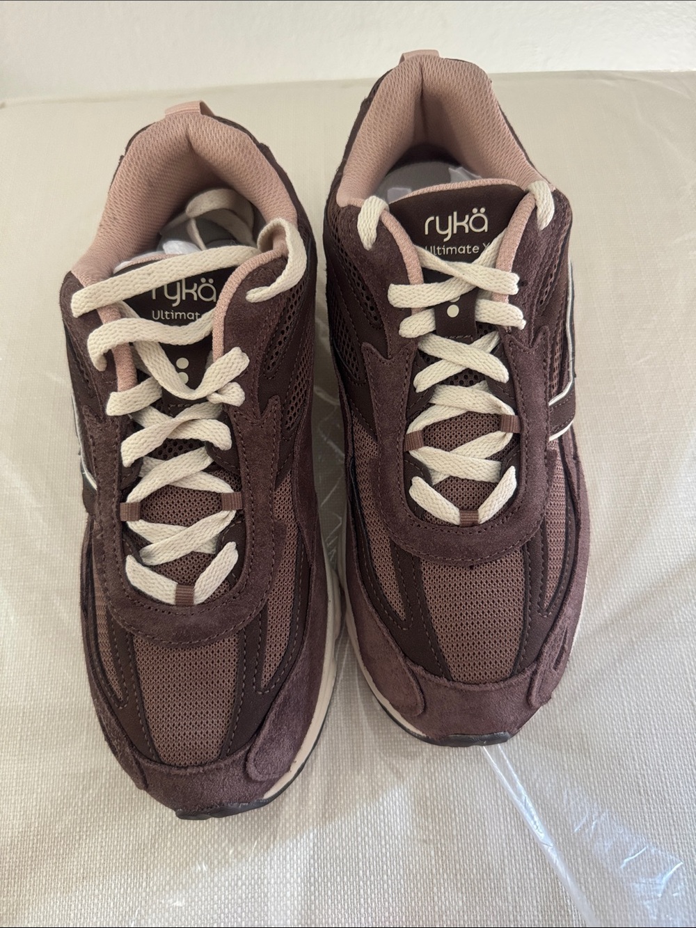 Ryka Women's Brown and Pink Athletic Sneakers